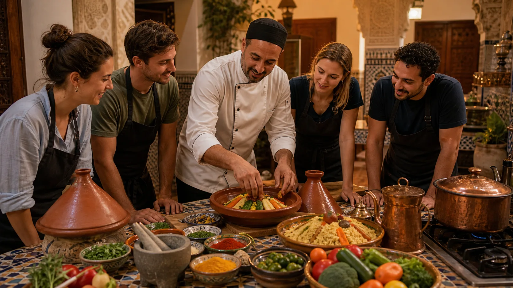 Marrakech tagine cooking class